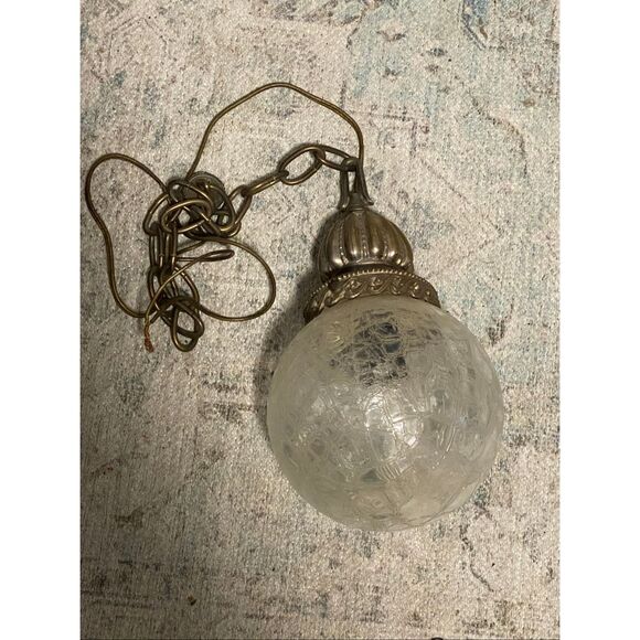 Vintage Hanging Pendant Light Fixture - Picture 4 of 4